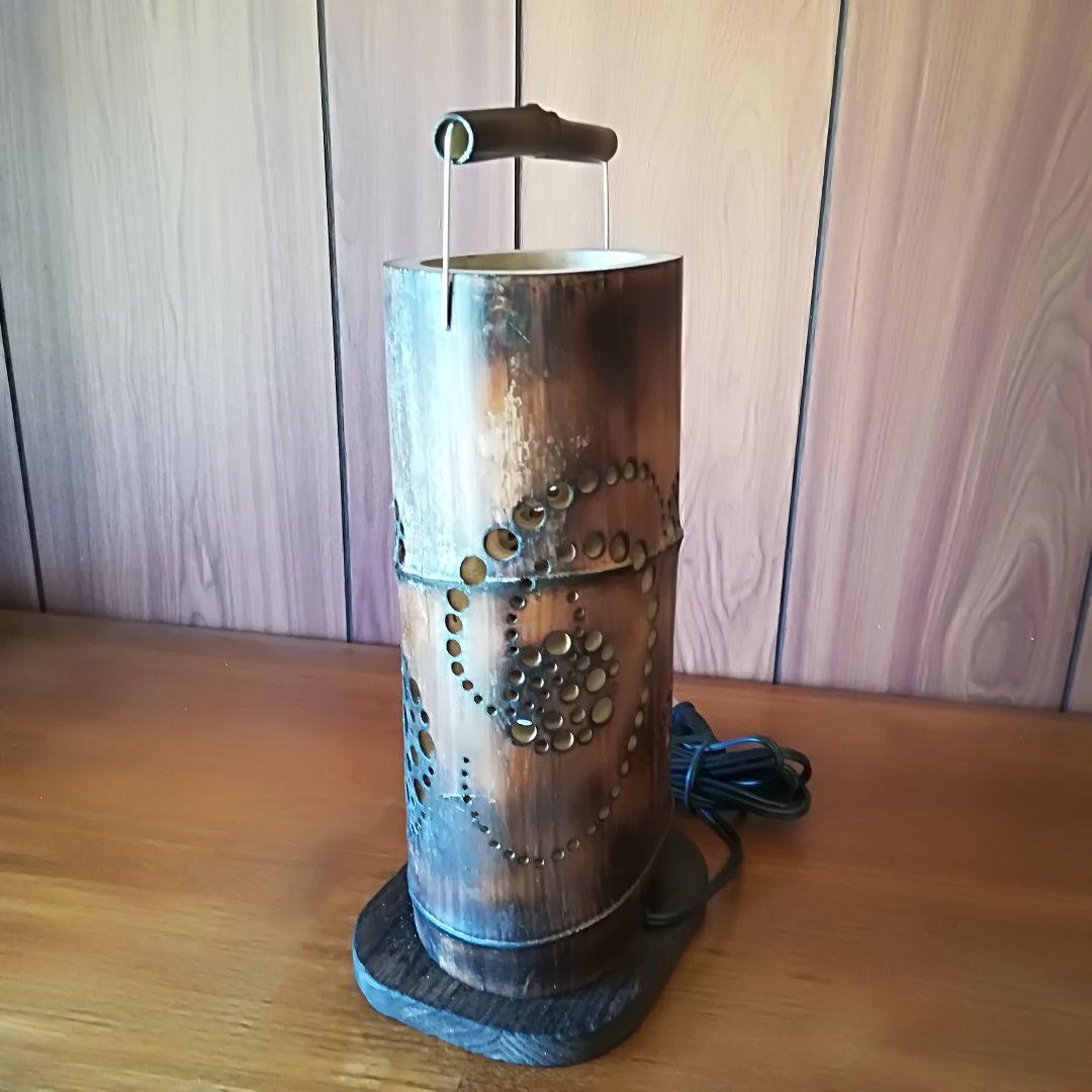 癒し灯火　竹行灯　No23203