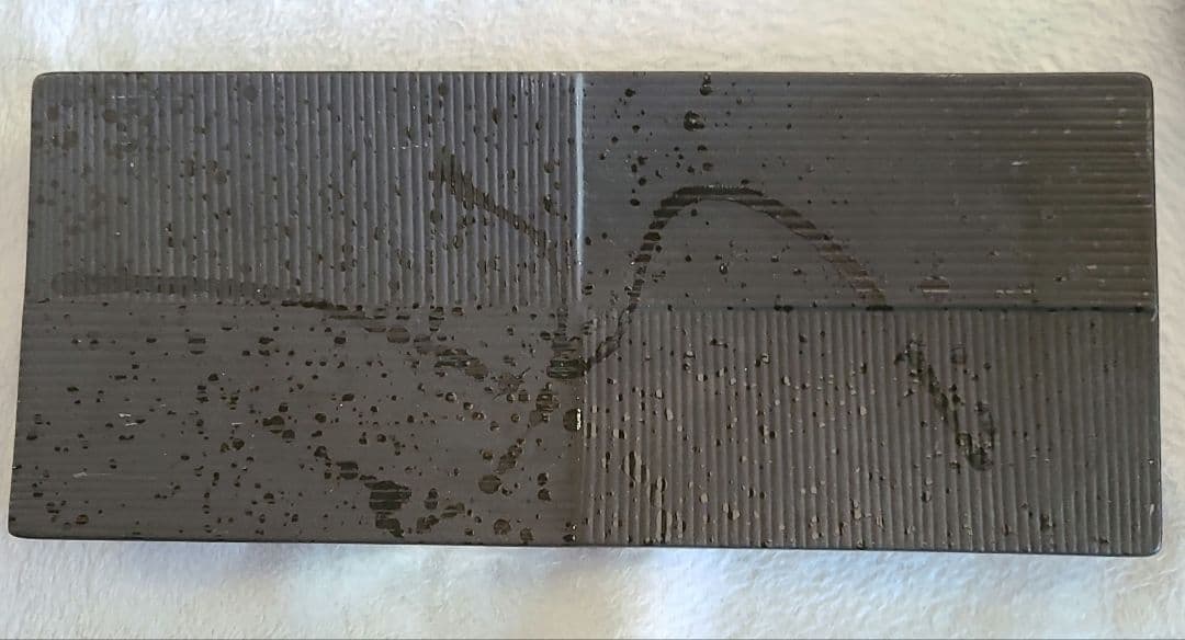 黒墨こぼし角皿