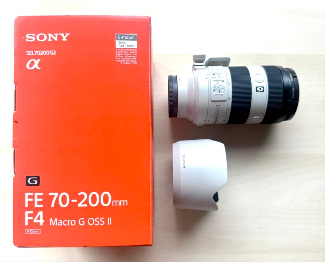 ソニー 70-200mm F4 Macro G OSS II　保護フィルター付き