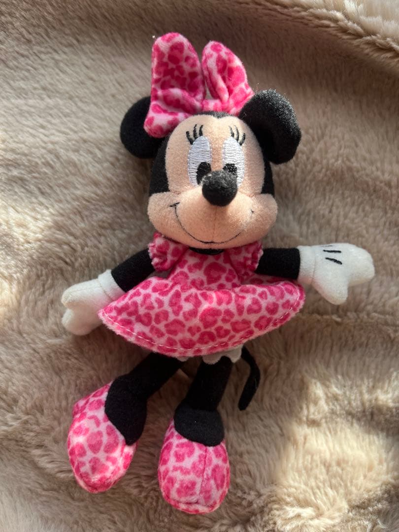【当時もの】 レア　ミニー　レオパード柄　ぬいば