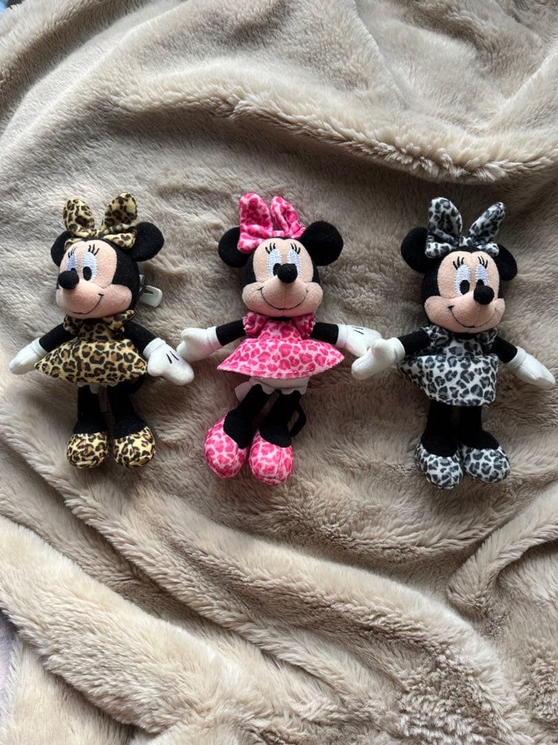 【当時もの】 レア　ミニー　レオパード柄　ぬいば