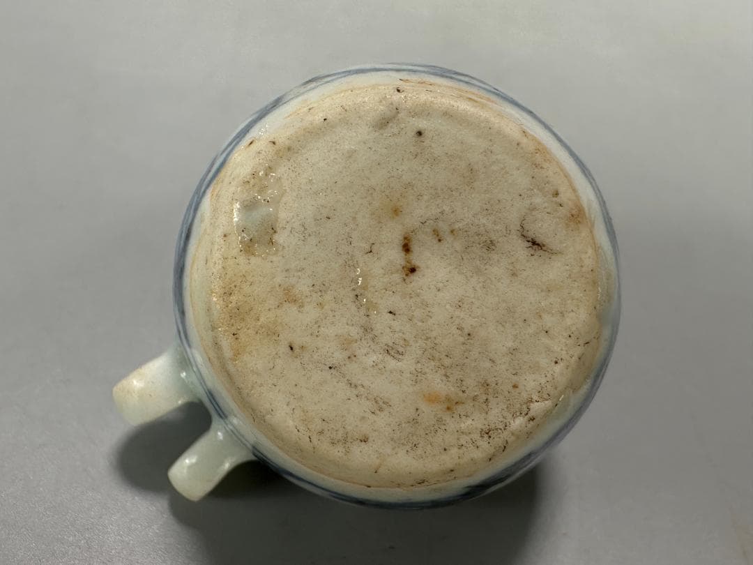 UM20-2U中国美術　景徳鎮窯　青花龍文　人物画　鳥食罐小壺　唐物　3点まとめ