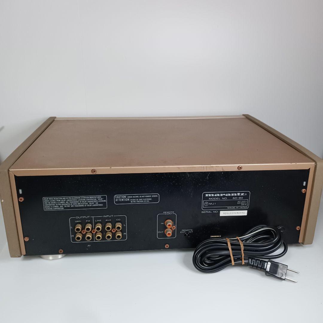 動作品 Marantz マランツ 3ヘッドステレオカセットデッキ SD-60