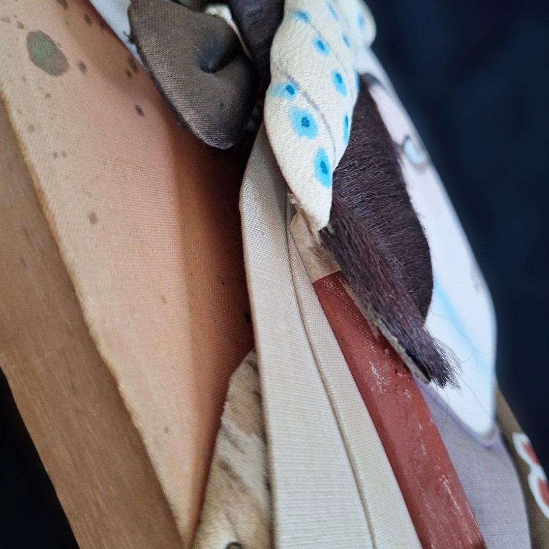 【伝統工芸】大型 押し絵羽子板 高さ55cm 歌舞伎 火消し 縁起物 置物