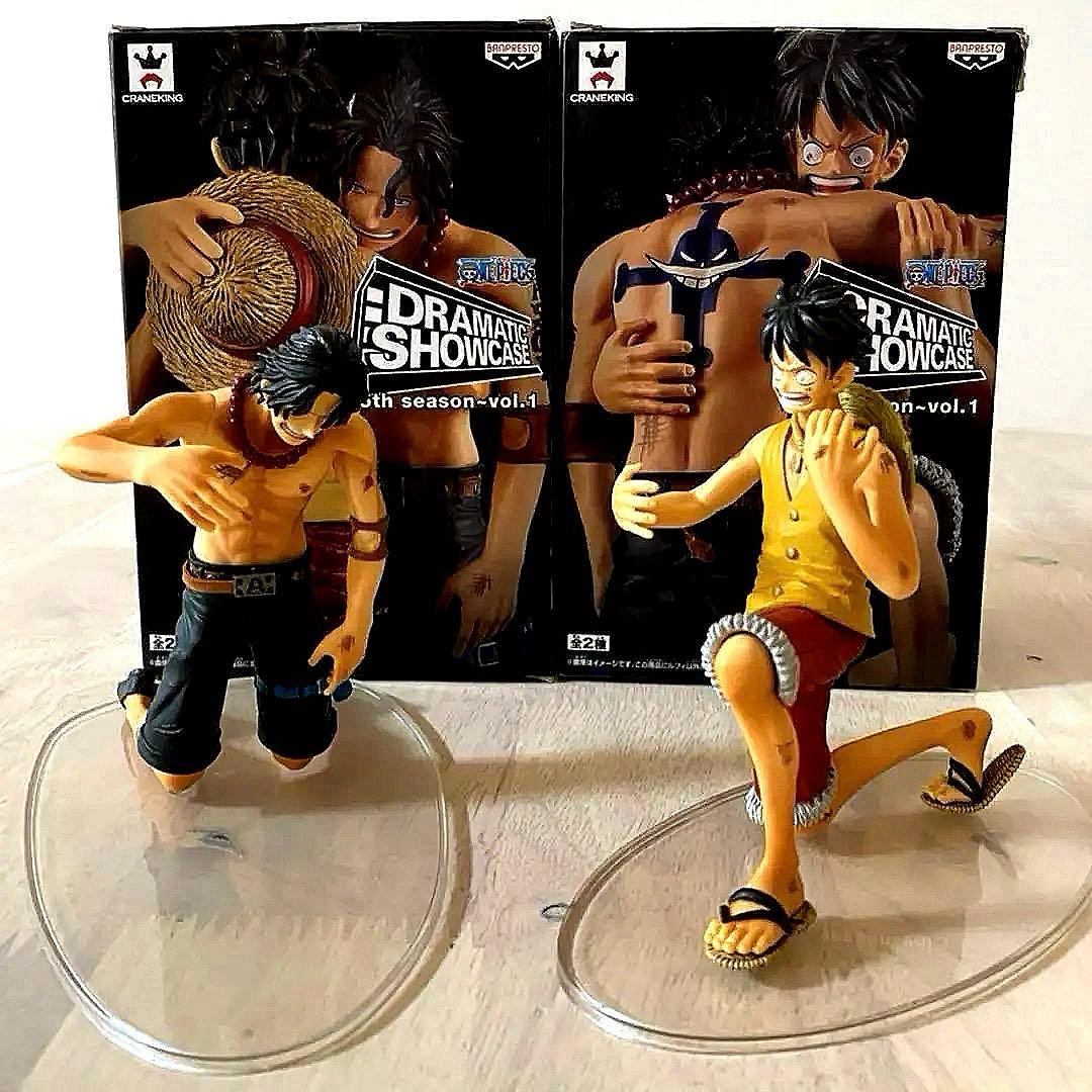 ワンピース　ドラマチックショーケース　フィギュア ルフィ　エース　ドラマティック