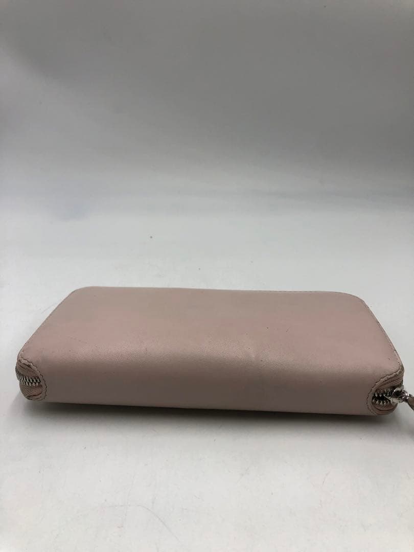BALENCIAGA ピンクレザー　長財布　レディース　ジッパー式