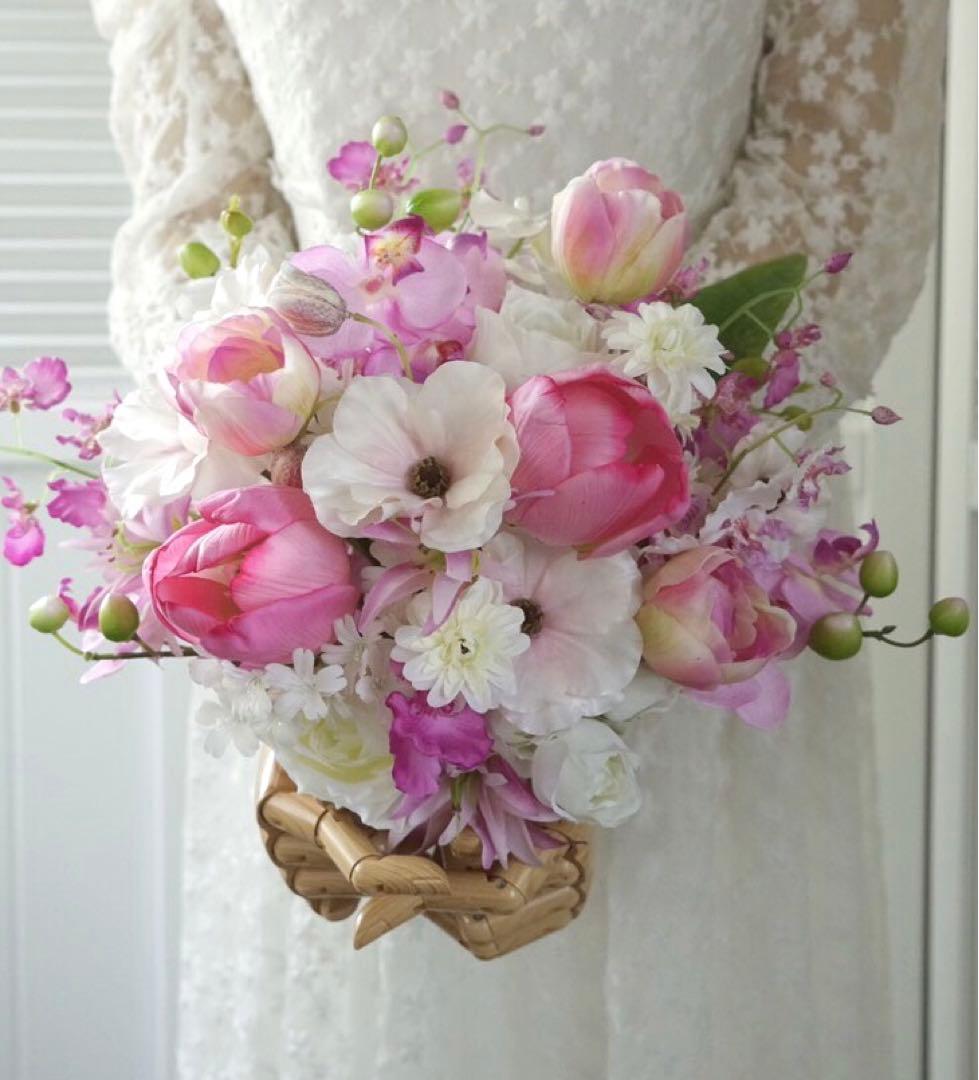 アーティフィシャルフラワーブーケ　ブートニア付