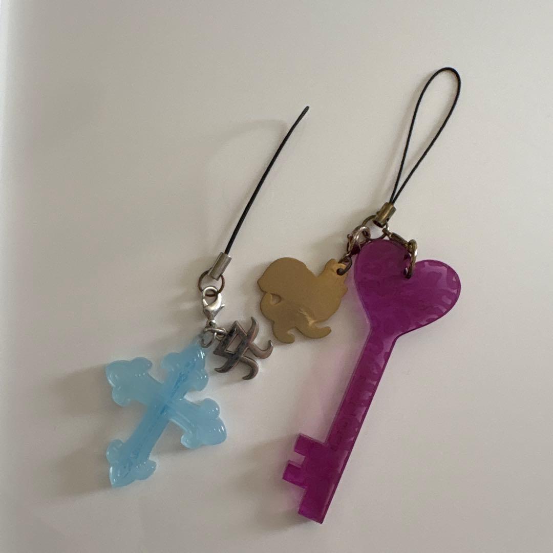 浜崎あゆみ ayu クロスストラップ キーストラップ 2点セット キーホルダー