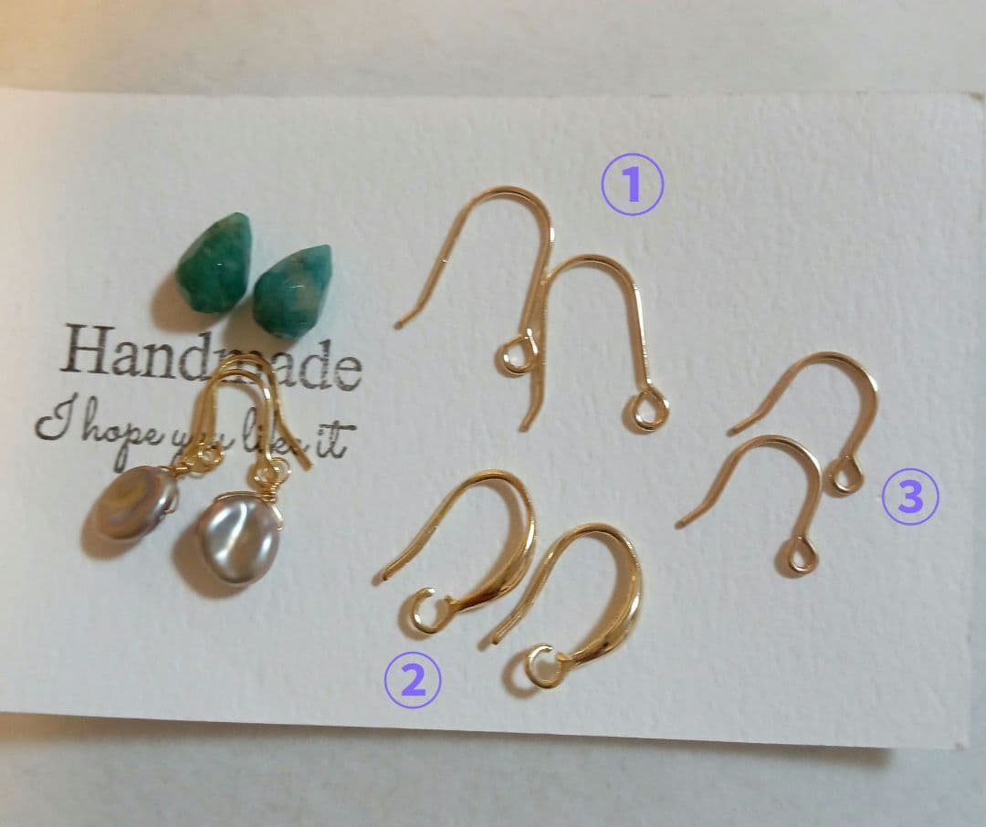 1527 シンプル✨️シルバーブラウンカラー　ケシパールピアス