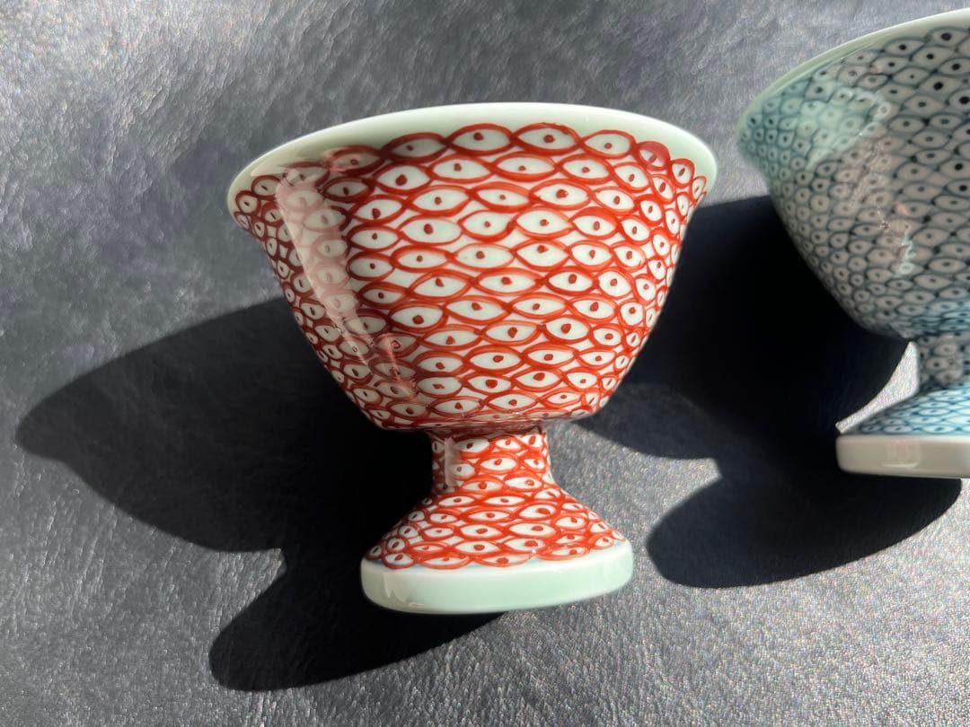 藤太郎窯　高台　小鉢　高台杯　高台小鉢　デザート　前菜　２点