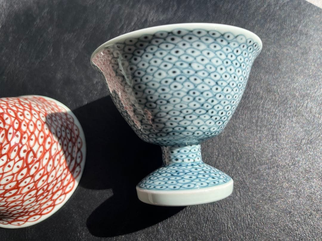 藤太郎窯　高台　小鉢　高台杯　高台小鉢　デザート　前菜　２点
