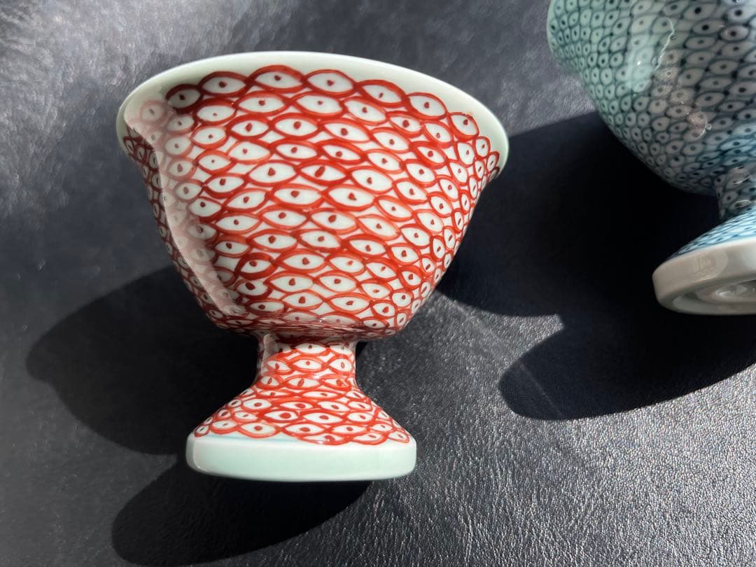 藤太郎窯　高台　小鉢　高台杯　高台小鉢　デザート　前菜　２点