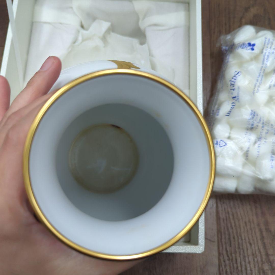 新品未使用　大倉陶園　金蝕バラ　28cm花器