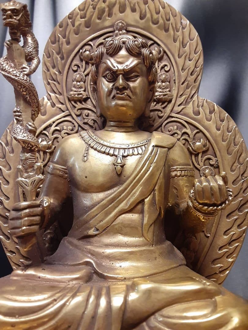 不動明王　真鍮　仏像