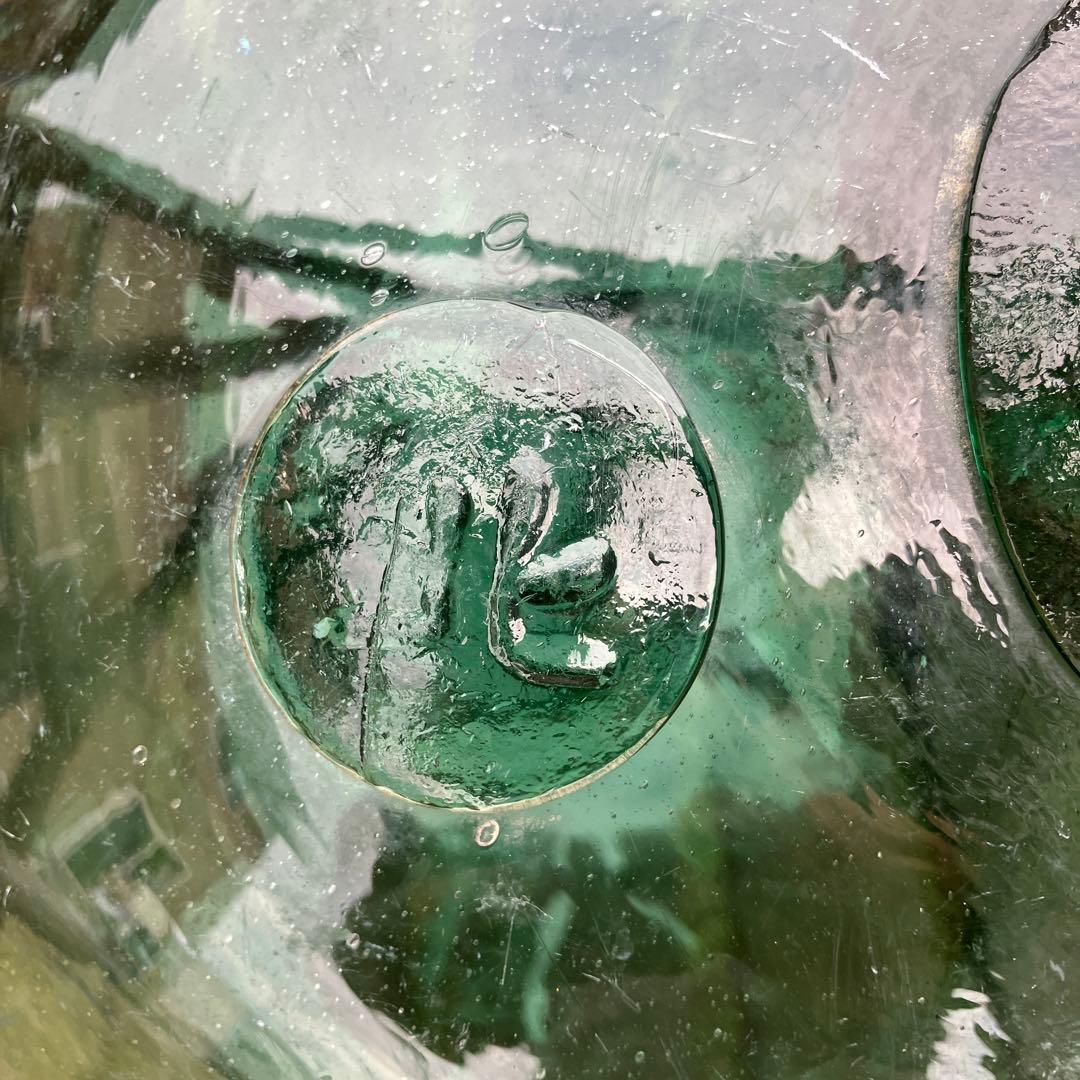 【北の刻印あり】高さ約35cm 円周約113cm ガラス玉　浮き玉