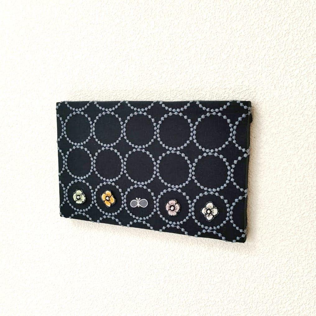 ミナペルホネン　ファブリックパネル　タンバリン　choucho　花　プレゼント