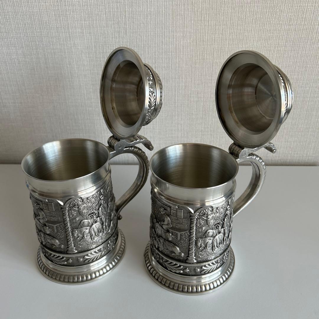 ドイツ製蓋つきビアジョッキ
