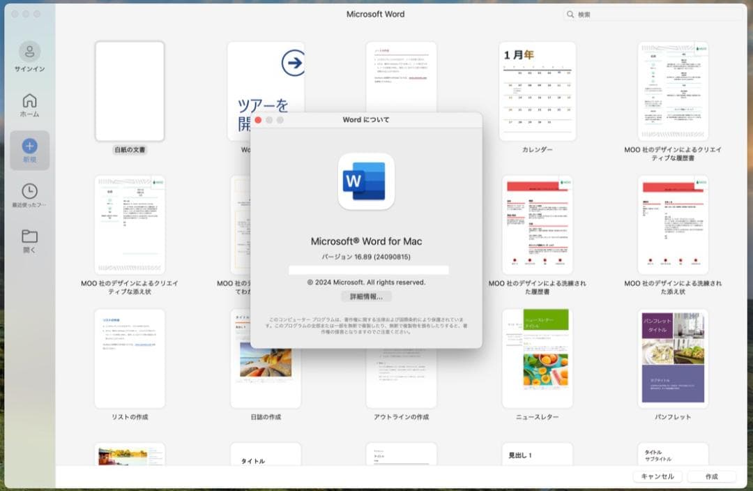 Apple MacBook Air 13インチ MacOffice搭載