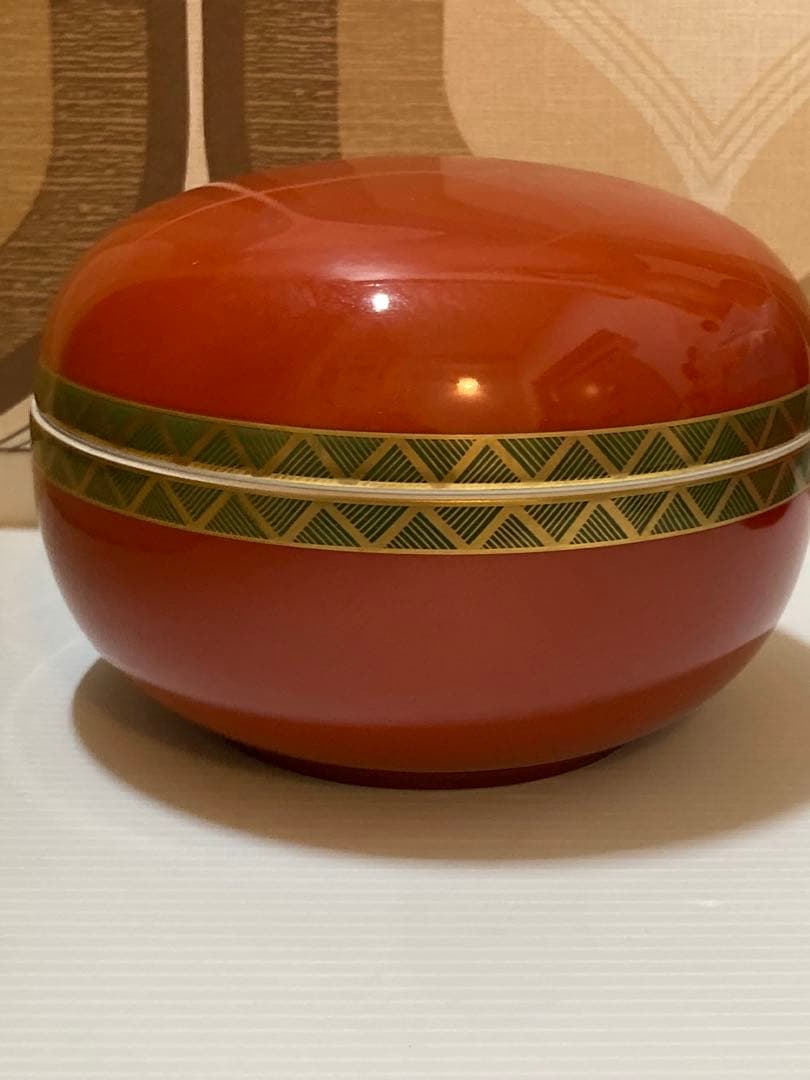 深川製磁　松に初雪　蓋物　鉢