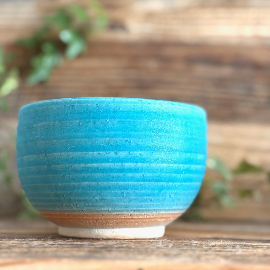 小丼 どんぶり 丼トルコブルーマット ターコイズ 2個セット 美濃焼
