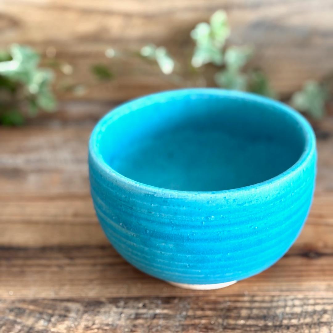 小丼 どんぶり 丼トルコブルーマット ターコイズ 2個セット 美濃焼