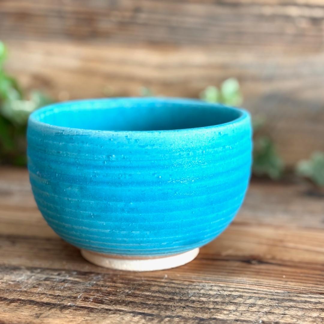 小丼 どんぶり 丼トルコブルーマット ターコイズ 2個セット 美濃焼