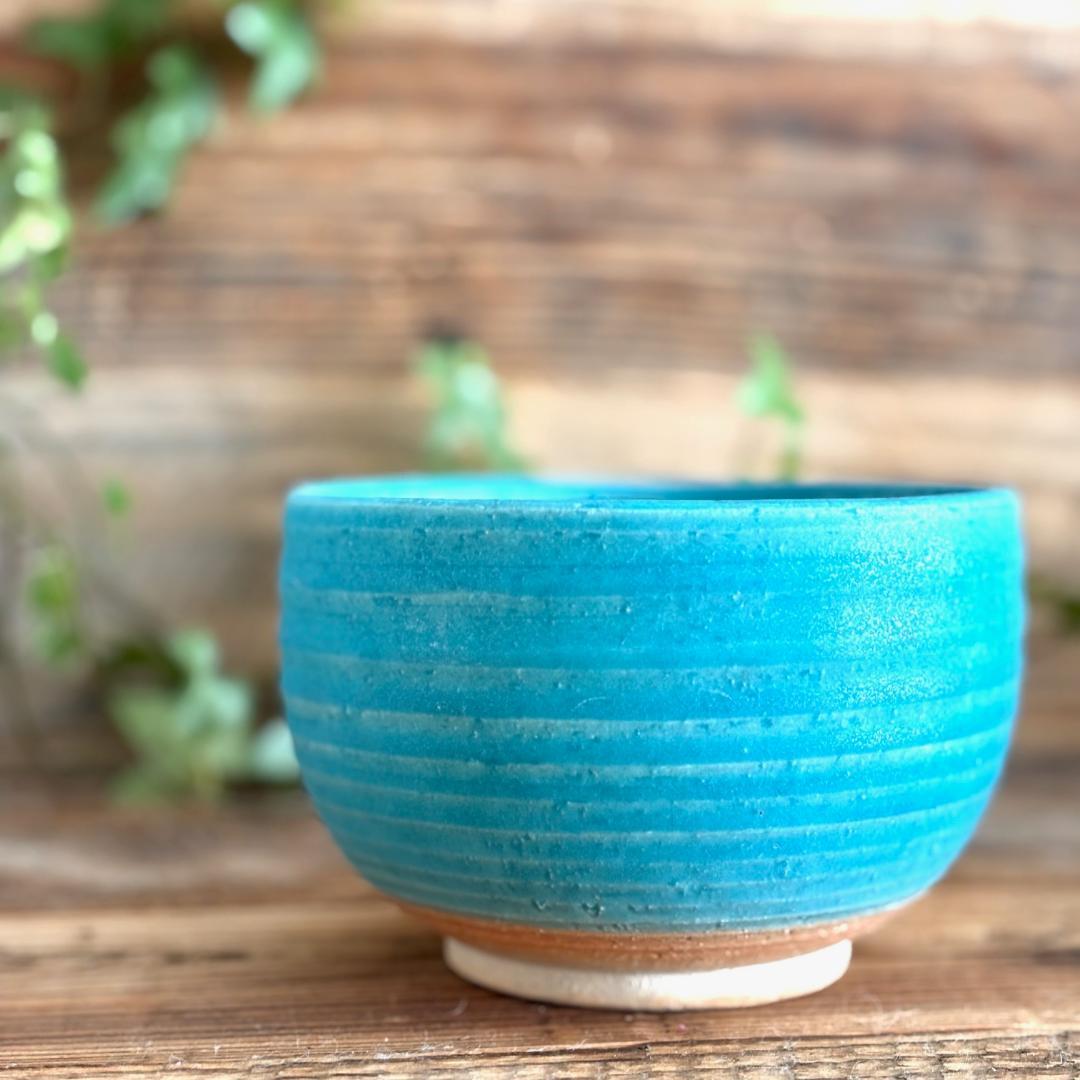 小丼 どんぶり 丼トルコブルーマット ターコイズ 2個セット 美濃焼