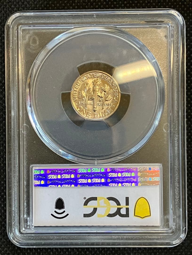 アメリカ1996W ルーズベルト10 セント ニッケル貨 PCGS MS67FB