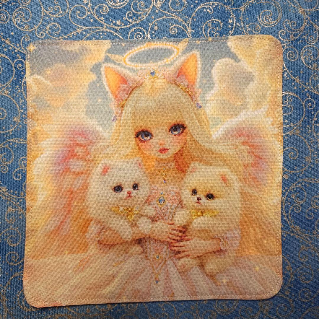 yourelia　 4重ハンカチ　ポメラニアンちゃん柄　18枚