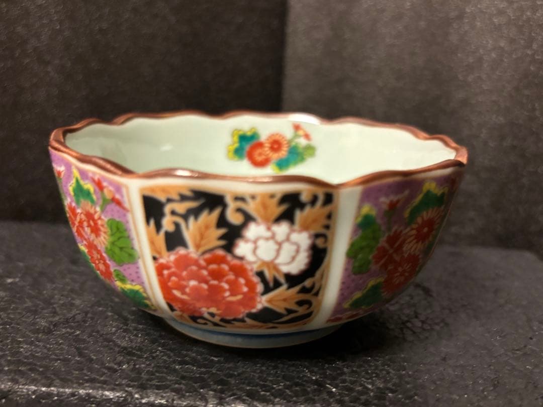 おまとめ　Kako Ka専用　仁祥窯　小皿　小鉢　金彩古伊万里　花文様　輪花皿