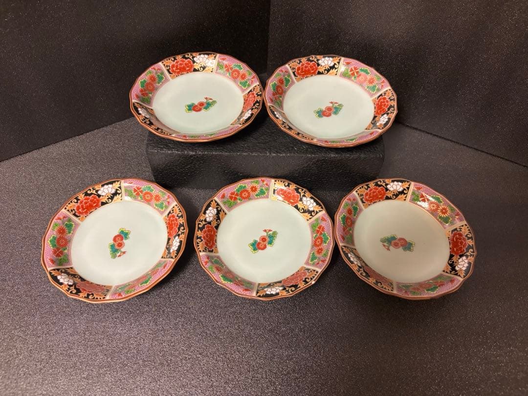 おまとめ　Kako Ka専用　仁祥窯　小皿　小鉢　金彩古伊万里　花文様　輪花皿