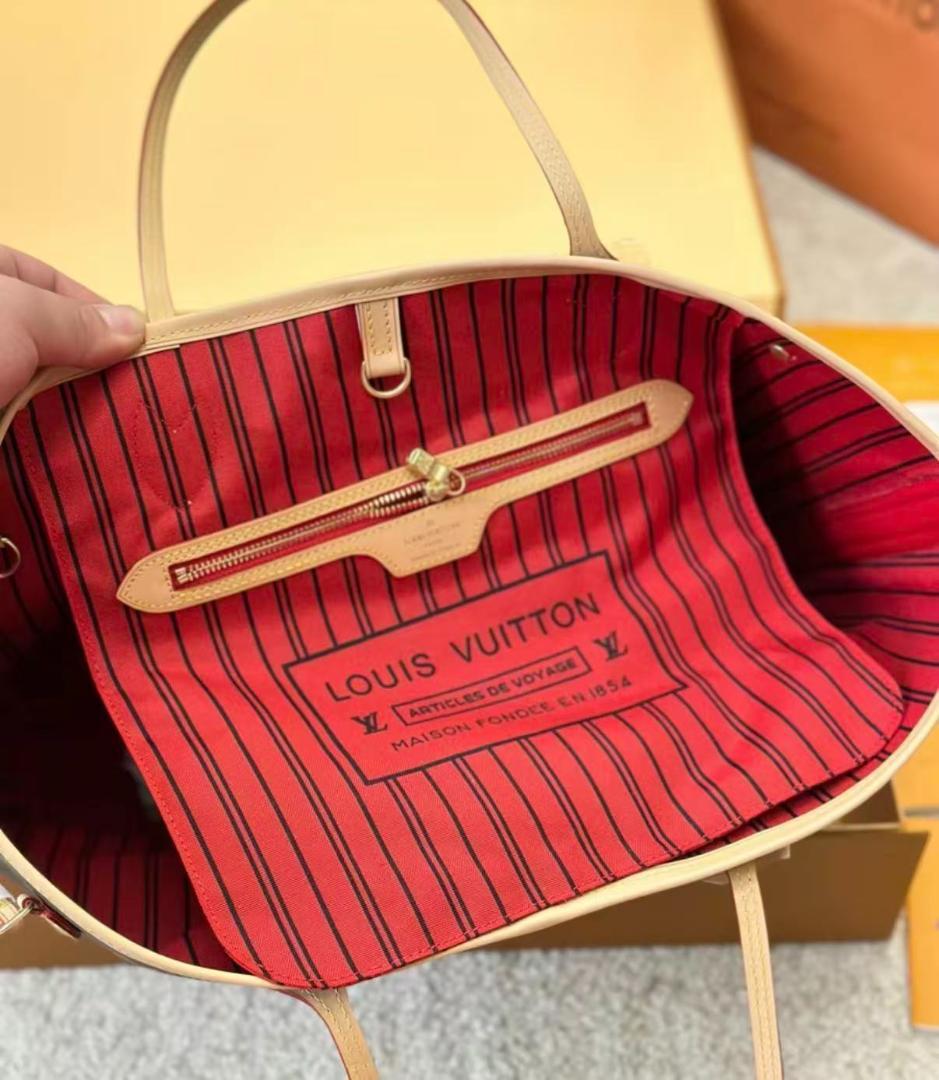 ショルダーバッグ モノグラム トートバッグトートバッグ ブラウン/レッド