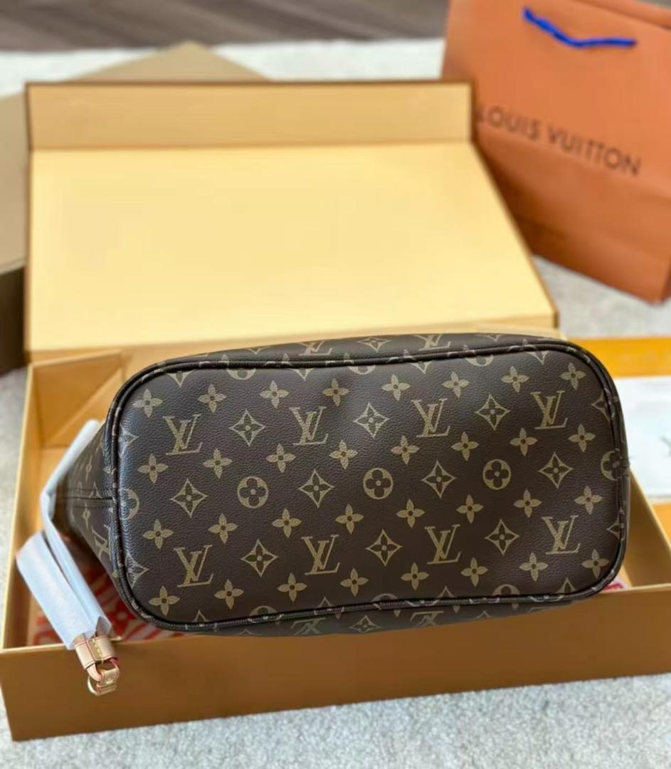 ショルダーバッグ モノグラム トートバッグトートバッグ ブラウン/レッド