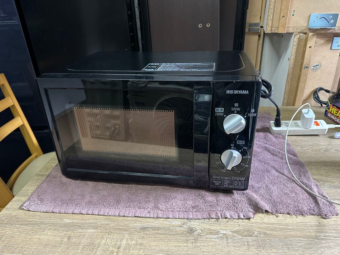 美品 アイリスオーヤマ 電子レンジ