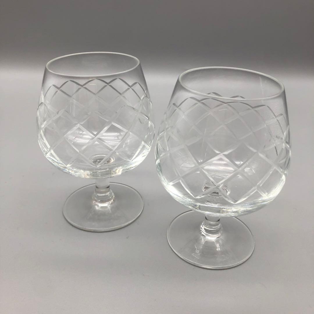 昭和レトロクリスタルカットガラスお皿&HOYA小物入れ&矢来切子グラスセット