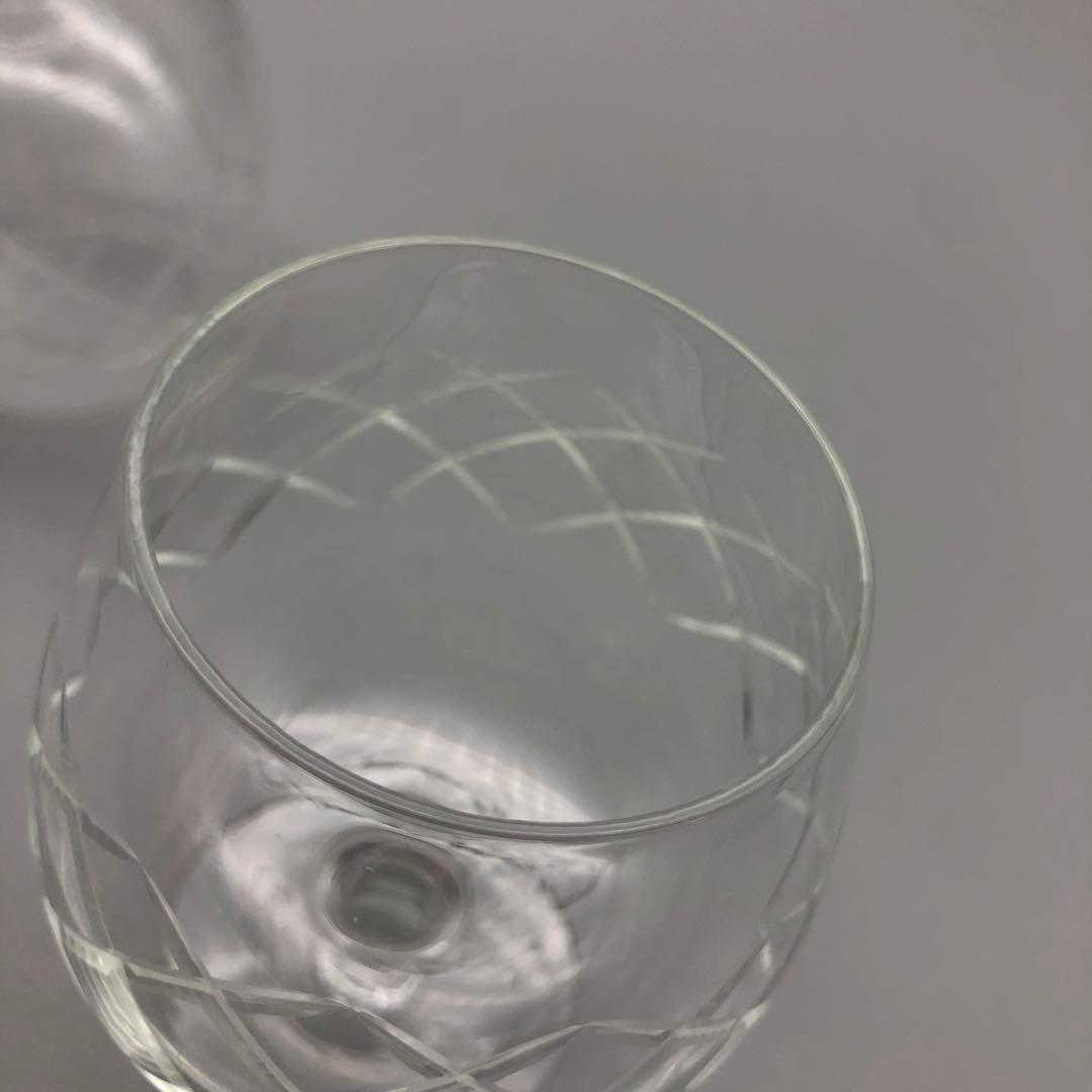 昭和レトロクリスタルカットガラスお皿&HOYA小物入れ&矢来切子グラスセット