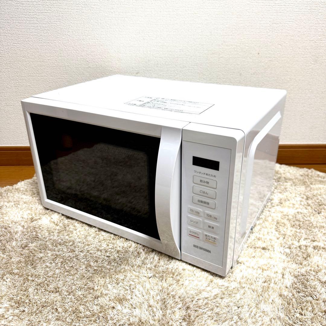 【ほぼ未使用】アイリスオーヤマ 単機能電子レンジ KMB-T178-W