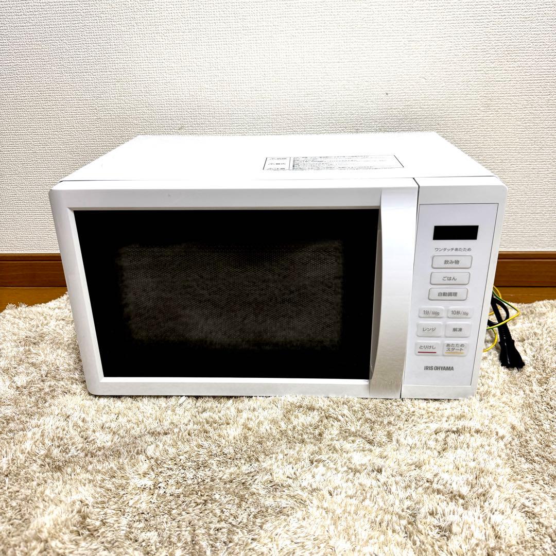 【ほぼ未使用】アイリスオーヤマ 単機能電子レンジ KMB-T178-W