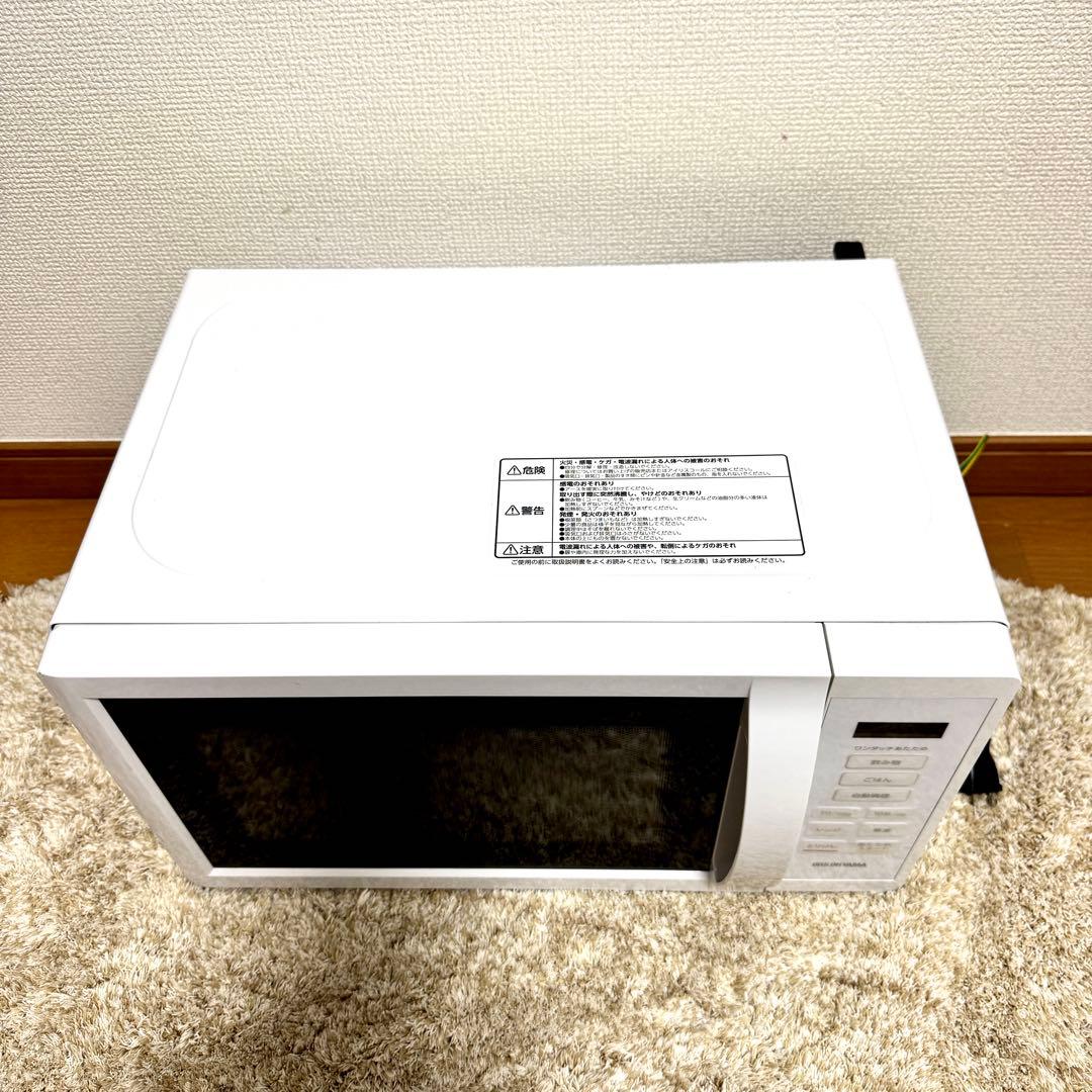 【ほぼ未使用】アイリスオーヤマ 単機能電子レンジ KMB-T178-W