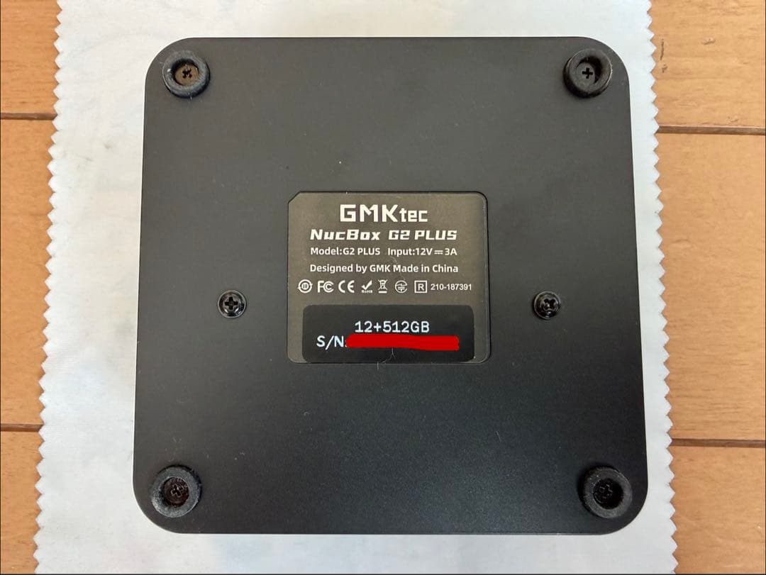 ミニPC GMKtec NucBox G2 PLUS 12GB/512GB