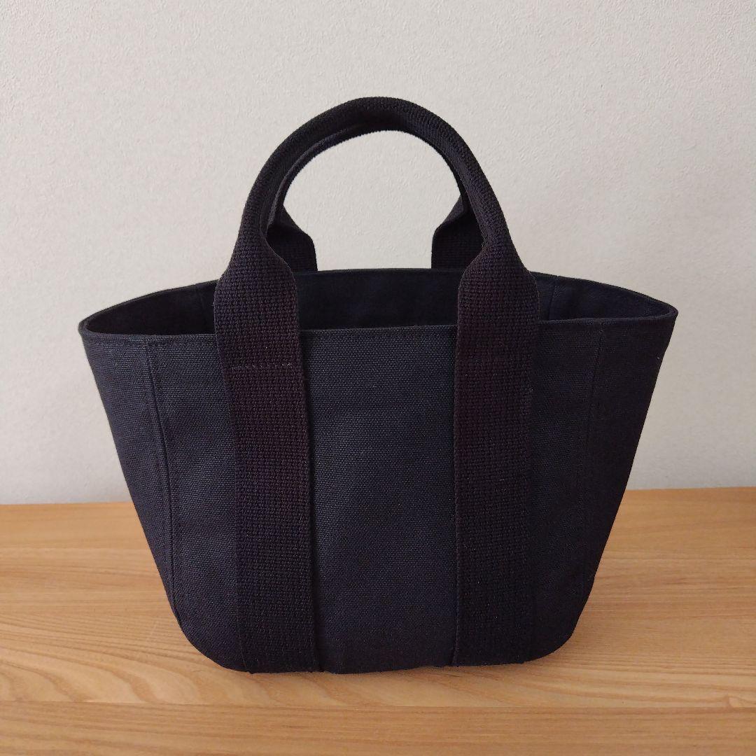 ハンドメイドトートバック、前後ポケット付き、楕円底&ベルトラウンドS