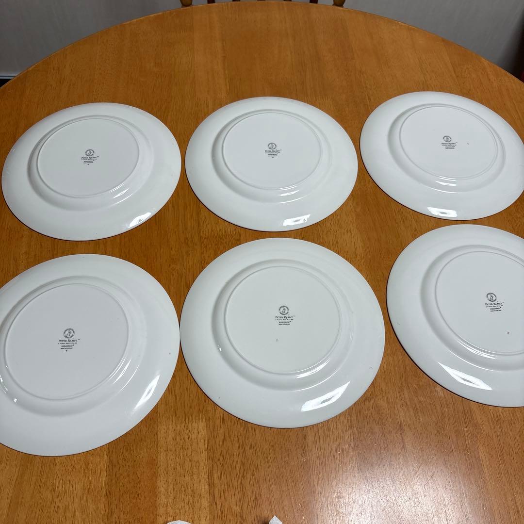 ウェッジウッド　ピーターラビット　ディナープレート　25㎝　6枚セット