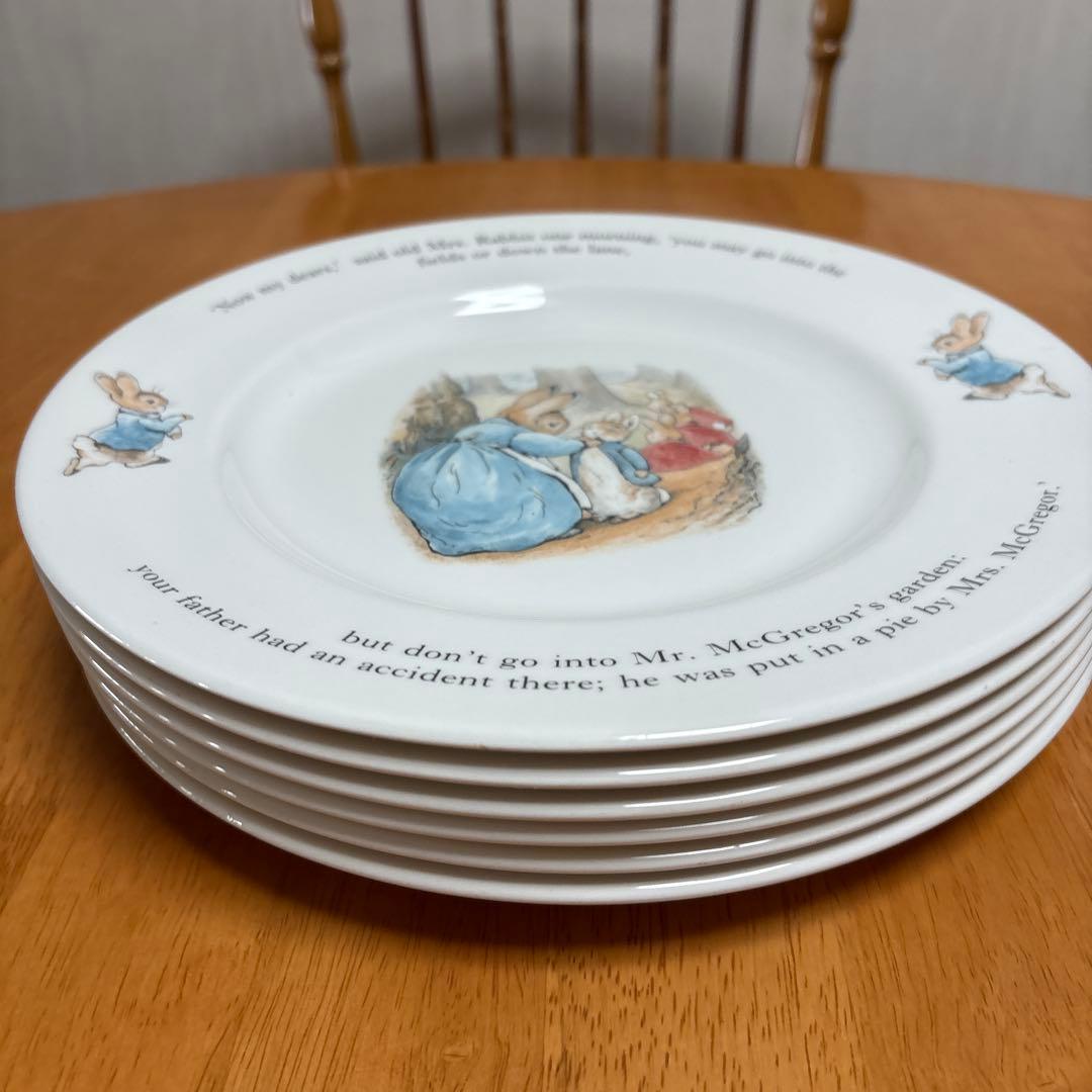 ウェッジウッド　ピーターラビット　ディナープレート　25㎝　6枚セット