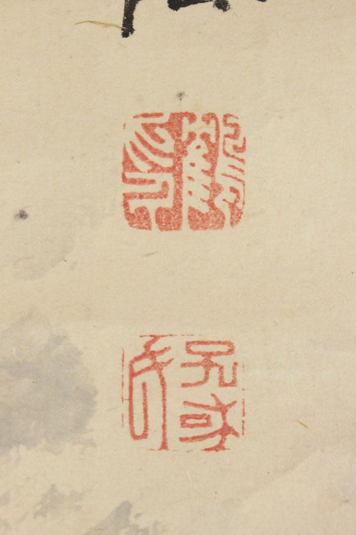 No5770 掛軸　大庭学僊　雪景山水図　紙本　一幅　合箱　古美術　送料無料