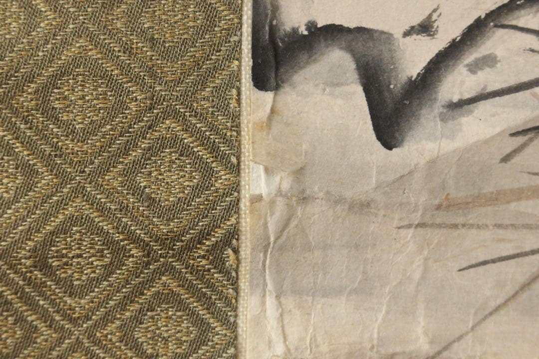 No5770 掛軸　大庭学僊　雪景山水図　紙本　一幅　合箱　古美術　送料無料