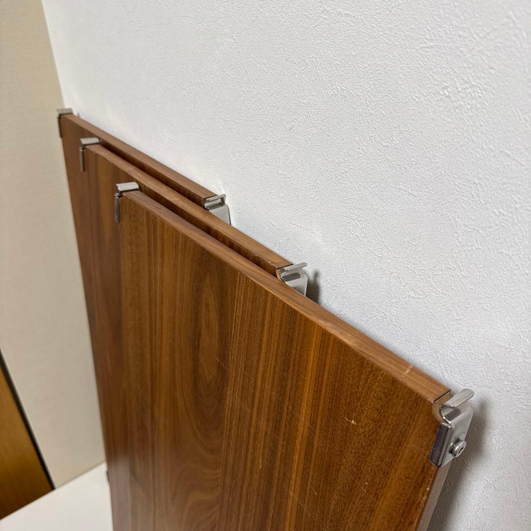無印良品　ステンレスユニットシェルフ　ウォルナット