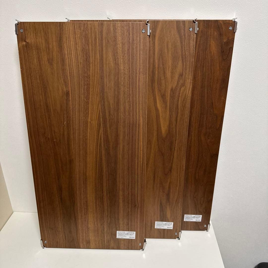 無印良品　ステンレスユニットシェルフ　ウォルナット