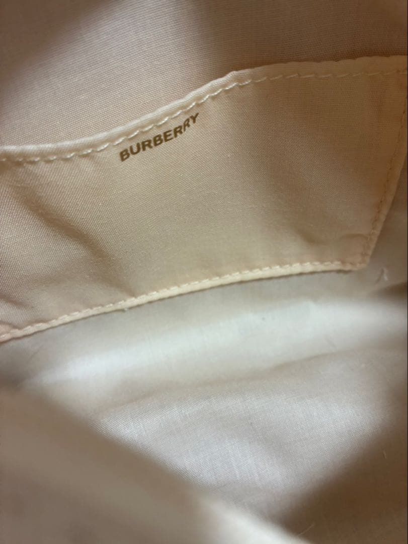 BURBERRY ノベルティ キャンバスポーチハンドバッグバーバリー