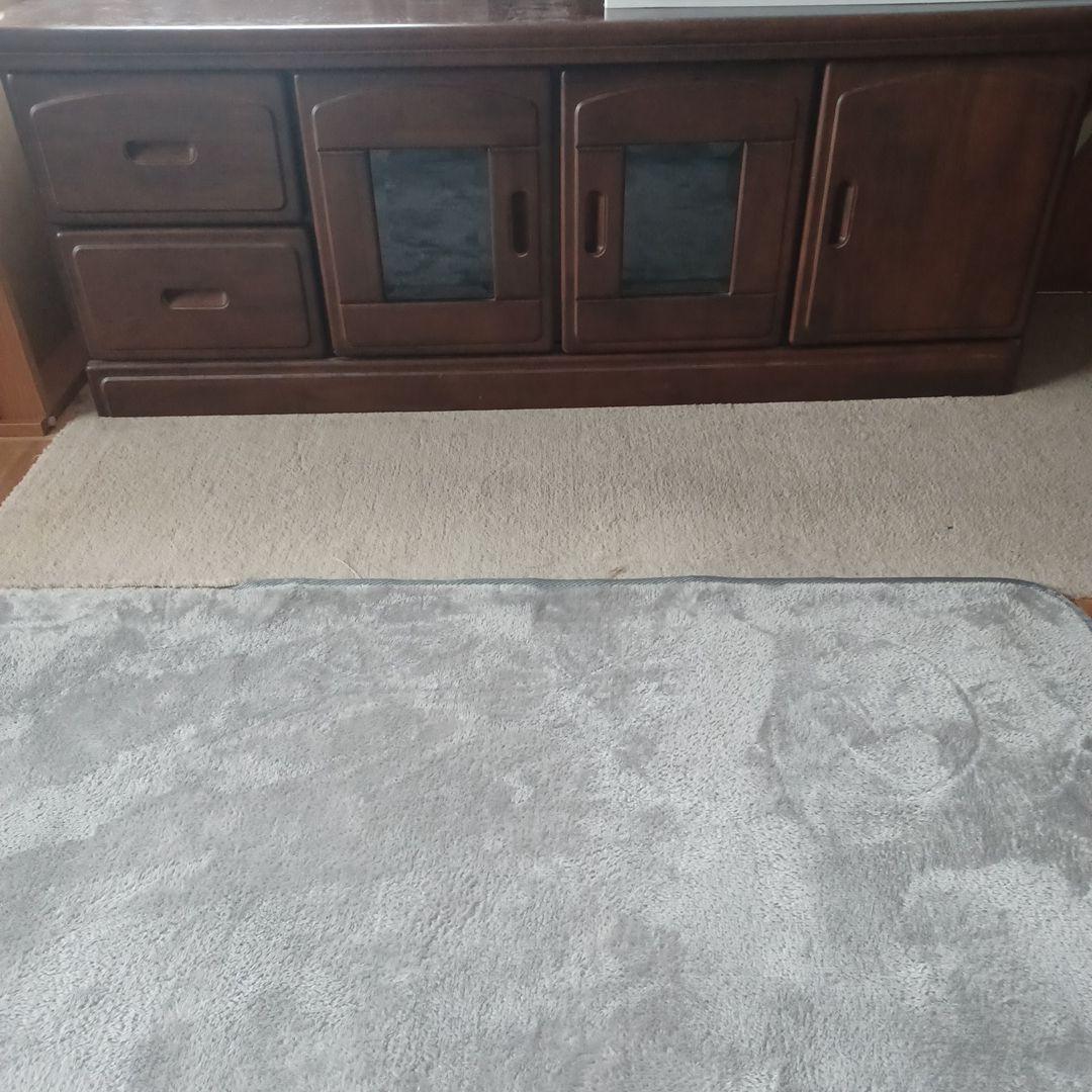 木製テレビ台 ダークブラウン 引き出し付き