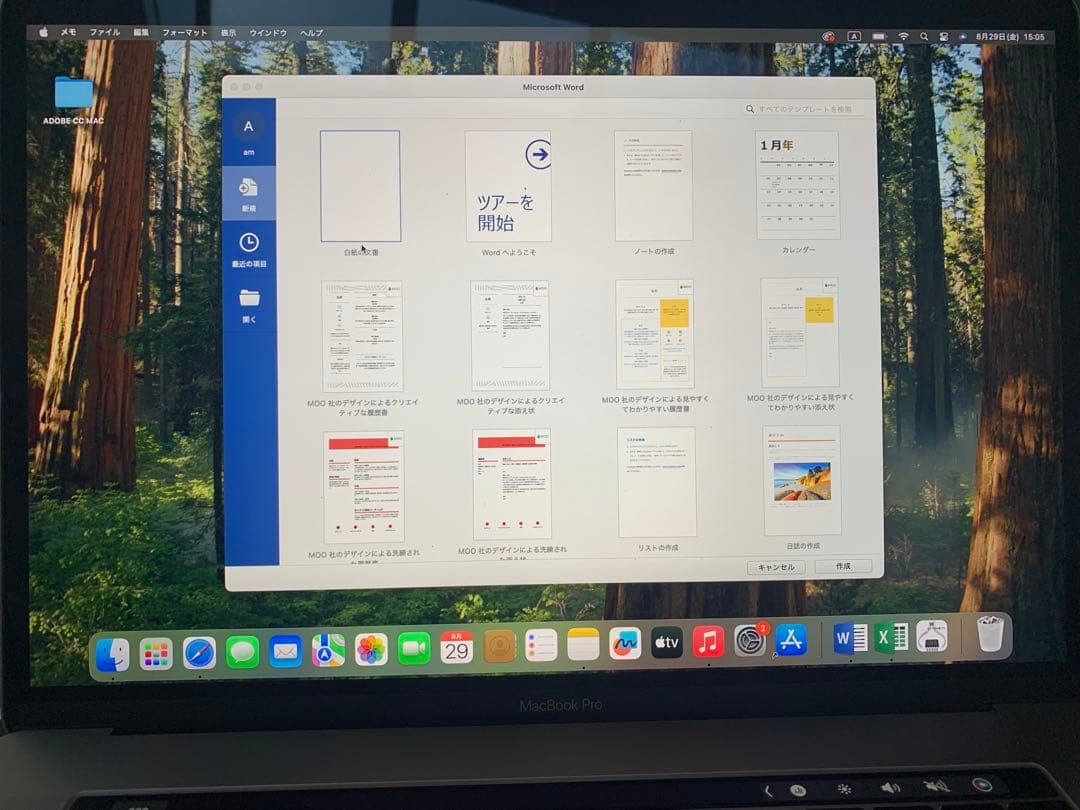 MacBook Pro 15インチ/Core i9 24GB